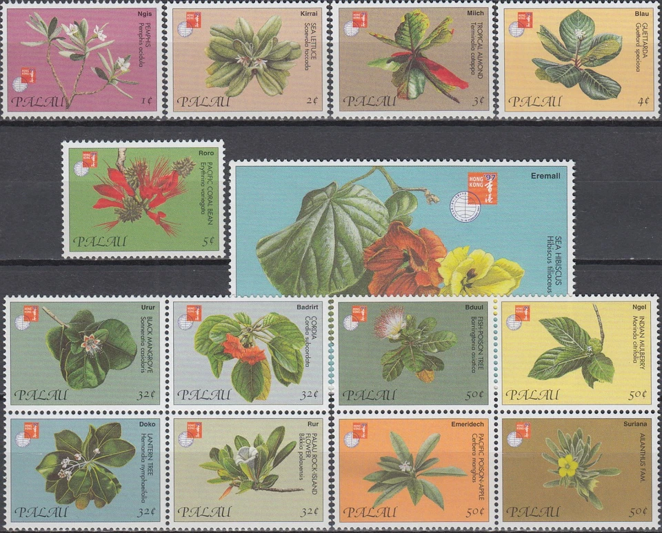 Palau Hong Kong '97 Plantas 1997 MNH-20 euros Foto 1 de 1