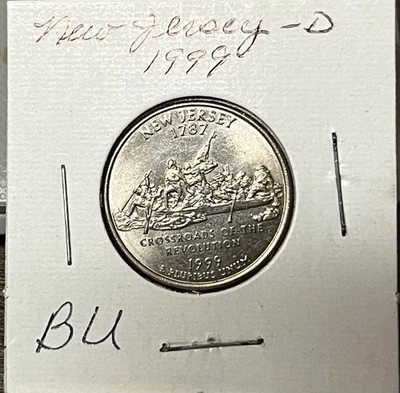 1999-D New Jersey State Quarter (Brilliant, Uncirculated) - Image 1 of 2