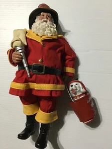 DEPT 56 Possible Dreams Santa Feuerwehrmann mit Dalmation Hund, gebraucht - Bild 1 von 7