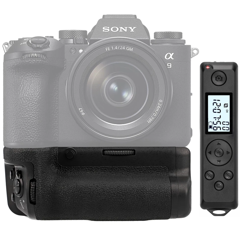 AYEX Impugnatura batteria per Sony A9 III e A1 II sostituisce VG-C5 con timer scatto remoto