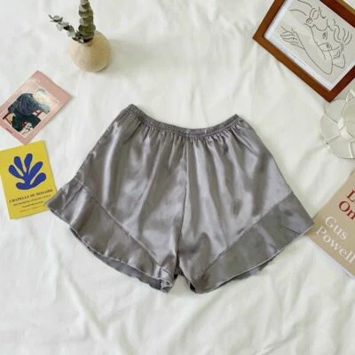 Леди искусственного шелка оборки шорты атласное нижнее белье пижамы трусы Sleepwear повседневный - Изображение 1 из 4