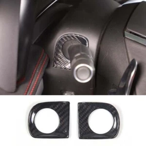 Per Corvette C8 2020-2025 Coprivolante Asta Base Telaio Trim Fibra di Carbonio - Foto 1 di 10