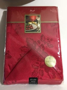 Homewear Tablecloth and Napkin Set Dinner Party Color Red - Picture 1 of 12