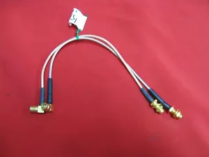 8" SMA female bulkhead SMB right angle Thermax RGS-316 m17/113 RG316 MIL-C-17G - Picture 1 of 3