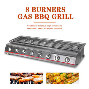 LPG Commercial Multi-function Gas BBQ Grill Outdoor Cooker  Stainless Steel