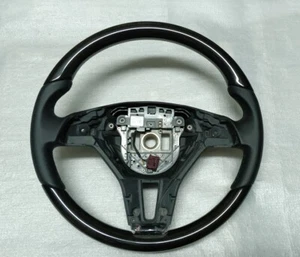 MERCEDES SLK 172 STEERING WHEEL WOOD DARK GLOSS LEATHER C W204 GLK X204 W212 - Picture 1 of 8