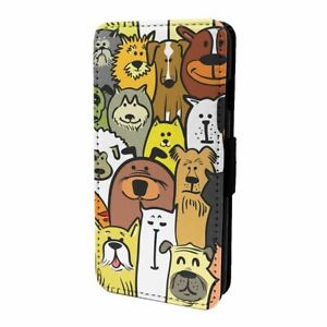 Phone Case Flip Cover Dog Pattern - S171