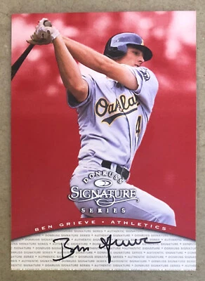 Autógrafos Donruss Signature 1997 - Ben Grieve - Oakland Athletics - NrMt+ Foto 1 de 4