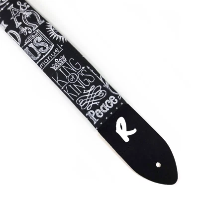 Jesus 吉他表带 - 粉笔板宗教吉他表带 - 基督教 - — 第 1/4 张图片