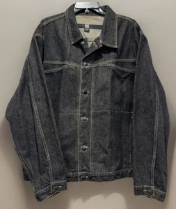 Marithe Francois Girbaud Jean Jacket Men's XXXL 3XL Vintage Black Denim - Picture 1 of 13