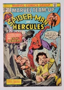 Marvel Team-Up #28 Spider-Man Hercules Marvel Value Stamp Intact  - Picture 1 of 8
