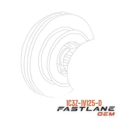 1999-2004 FORD F-250 SUPER DUTY DISC BRAKE ROTOR NEW OEM 1C3Z-1V125-D - Image 1 of 4