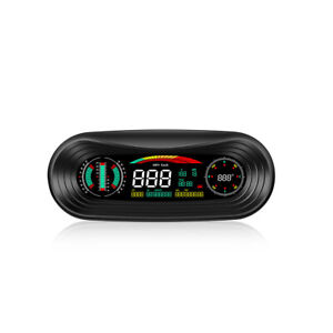 OBD2 Digital Car HUD GPS Slope Meter Auto GPS Speedometer Overspeed Alarm Tool