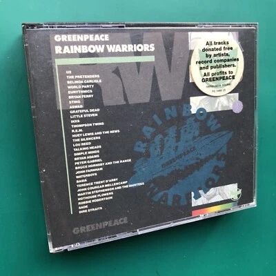 GREENPEACE RAINBOW WARRIORS Pop Rock 2x CD Sting U2 Aswad INXS Sade R.E.M. Basia - Image 1 of 4