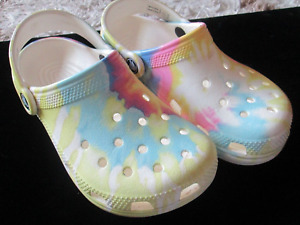 Crocs Classic Pastel Tye Dye Kid’s Clog J1  Slip On Shoes