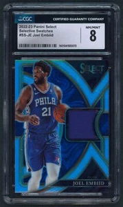 2022-23 Panini Select Selective Swatches #SS-JE Joel Embiid CGC 8 -1401041920072 - Picture 1 of 2