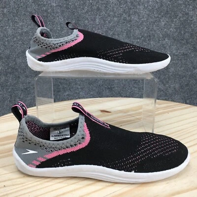 Speedo Shoes Womens Size S 5-6 Surf Strider Water Slip Ons Black Fabric Flats - Image 1 of 4