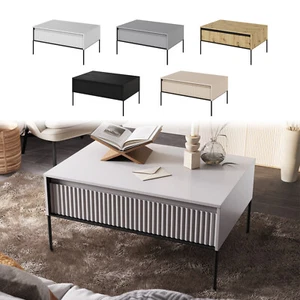 Couchtisch TREND TR-09 Beistelltisch Sofatisch Kaffeetisch Geriffelt Modern - Bild 1 von 12