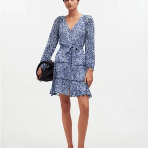 Madewell Wickelkleid geblümt blau Gr. 14 - Bild 1 von 7