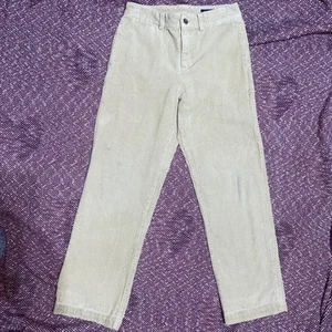 Youth Boys Polo Ralph Lauren Khaki Corduroy Cotton Classic Chino Pants Sz 12 (58 - Picture 1 of 6