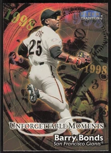 1998 Fleer Tradition Barry Bonds Unforgettable Moments Card #577 - Giants - Picture 1 of 2