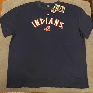 Cleveland Indians Majestic Cooperstown Collection Guardians 3XL Tall T-Shirt New - Picture 1 of 6