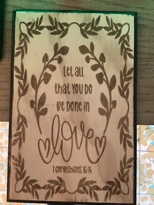 Christian Bible Verse Wall Art - Picture 1 of 3