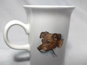 Terrier Mug Louise Wood Aldridge England Rat Terrier Hunting Dog Vintage - Picture 1 of 10