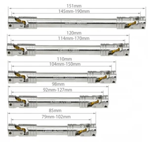 Steel Joint Drive Shaft for 1/10 RC Car Crawler For Axial SCX10 II III TRX4 - Picture 1 of 27