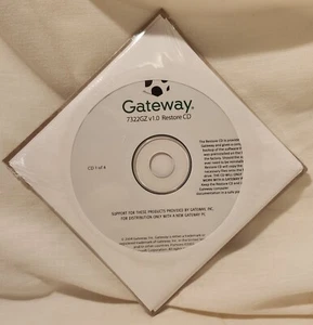 2004 Gateway Computer System Restoration 4 CD Set 7322GZ V1.0 New Sealed PKG - Picture 1 of 6