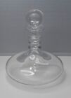 Baccarat Blown Glass Spiral Ring Neck Ship's DECANTER with Moon Stopper France