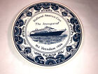 Blue Delft 95 Inch Plate Ms Veendam Royal Goedewaagen Mint Holland America Line