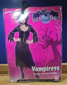 Costume da Vampira Donna Vampiro Halloween Donna Vestito Fantasia Taglia M - Foto 1 di 2