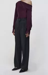Pantaloni/pantaloni donna nuovi SIMKHAI (Taglia 0) Novia grigio melange - Foto 1 di 15