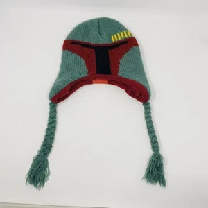 Star Wars Boba Fett Gorra Tejida SOMBRERO DE INVIERNO con OREJERAS Trenzas Niños Talla Única - Imagen 1 de 8