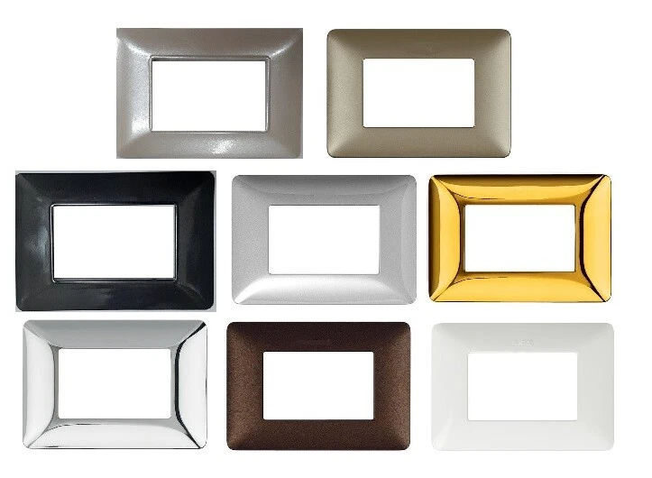 COMPATIBILE PLACCA MOSTRINA BTICINO MATIX PVC 3 4 6 FORI MODULI