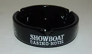De colección Showboat Casino Hotel Ashtray Las Vegas Nevada - Variación Base RANURADA - Imagen 1 de 6