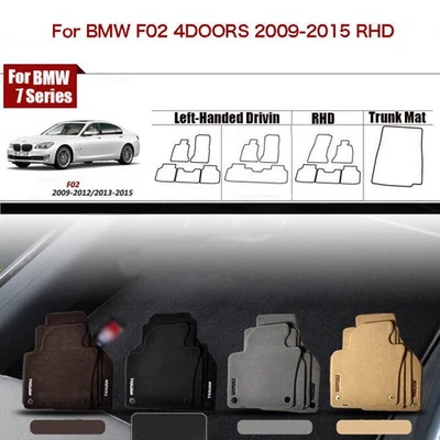 Full Set 1/2"Thick Solid Nylon Interior Floor Carpet Mats For RHD BMW F02 09-15 - Image 1 of 4