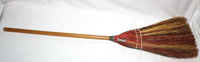 Vintage Kentucky Folk-Art Berea College 38" Handmade Hearth Broom - Image 1 of 4