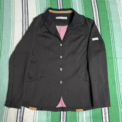 Animo 女式马术表演夹克黑色 50 码 — 第 1/4 张图片