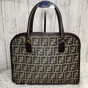 Fendi Women Zucca Handbag Vintage Leather Canvas Limited Edition VHTF Popular Pr - Picture 1 of 20