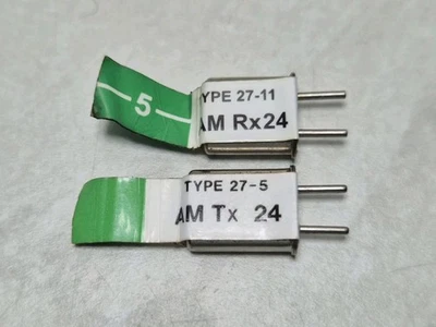 Radio Control RC AM 27MHz Crystals Matching Pair X-Tal Vintage Acoms Radio Gear - Image 1 of 3