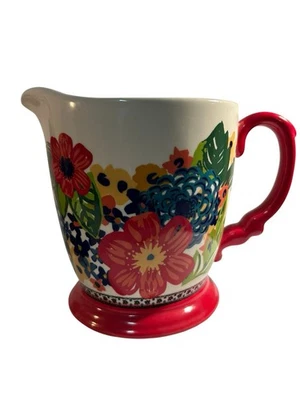 Pioneer Woman Dazzling Dahlias 4 Cup/ 1 Quart Measuring Cup/Pitcher - Image 1 of 4