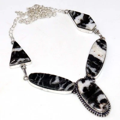 Collar Joyería Turquesa Búfalo Blanco Chapado en Plata 925 Talla 17" GW Foto 1 de 3