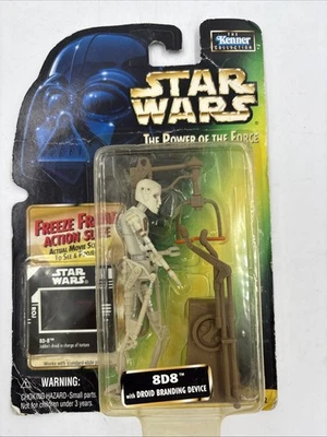 Kenner Star Wars Power of the Force 1998, marco congelado 8D8 con marca droide Foto 1 de 2