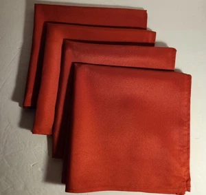 4 servilletas de cena de tela roja 18X 18 - Imagen 1 de 4