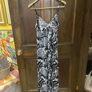 Damen Jordan Taylor Collection langes Sommerkleid Größe M schwarz grau & weiß A1 - Bild 1 von 8