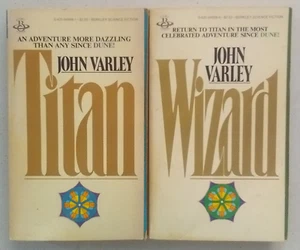Titan and Wizard by John Varley (1981, 2 paperbacks) - Picture 1 of 3