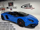 2017 Lamborghini Aventador SV Roadster Blu Le Mans paint, Ad Personam interio
