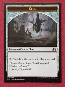 Magic The Gathering SHADOWS OVER INNISTRAD CLUE 14 token card MTG - Picture 1 of 2